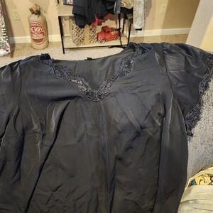 Torrid Black Lace Trim Chemise